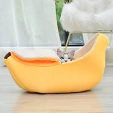 Legowisko dla kota i psa w kształcie banana
